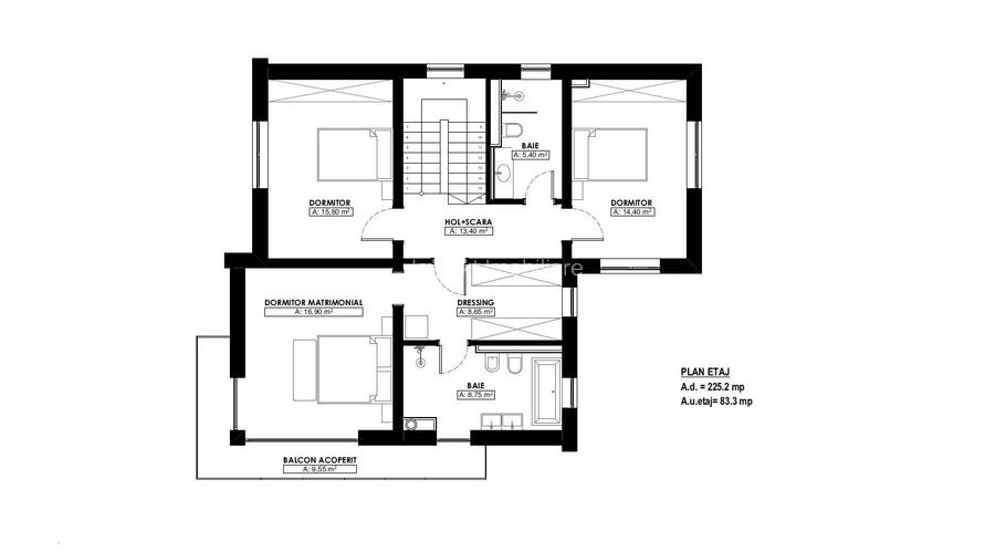 Casa individuala superba, amenajata in stil scandinav Dezmir - 1