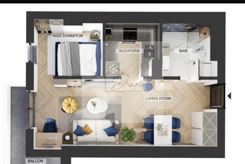 Studio My Place North Pipera I Plaza Pipera Rond OMV I Metrou Pipera - 5