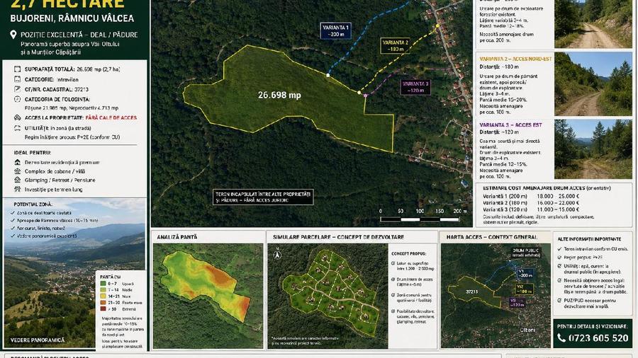 RAMNICU VALCEA TEREN 2,7 HECTARE -BUJORENI