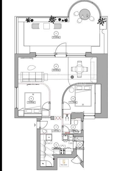 PRIMA INCHIRIERE PIATA ROSETTI 3 CAMERE - 1