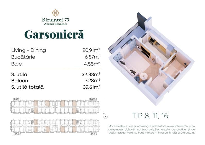 5 minute Metrou Berceni DIRECT Dezvoltator ANANDA RESIDENCE Biruintei 75 - 1