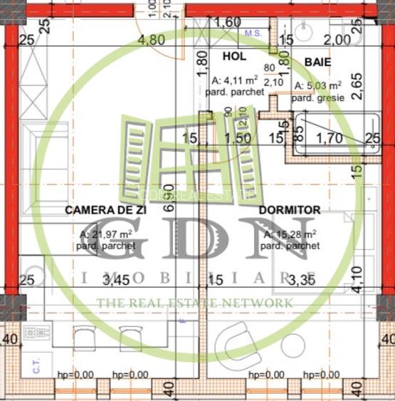 Apartament nou, tip studio, 47.24mp, cartier 1 Mai, zona Braniste! - 6