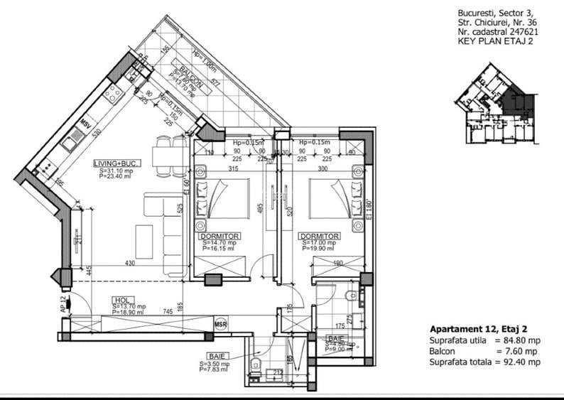 Apartamente de Vanzare 3 Camere,Bloc Nou,SAVAR Splaiul Unirii,Delta Vacaresti, - 14