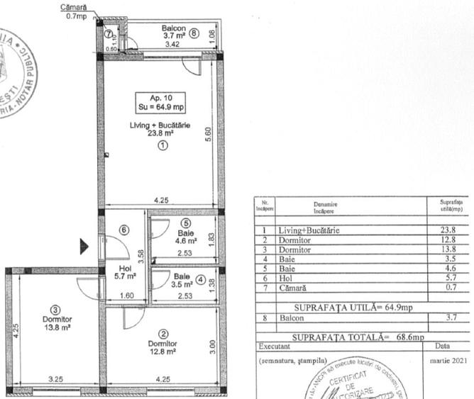 🏡 Apartament 3 camere modern | 2021 | Florești | La cheie - 13