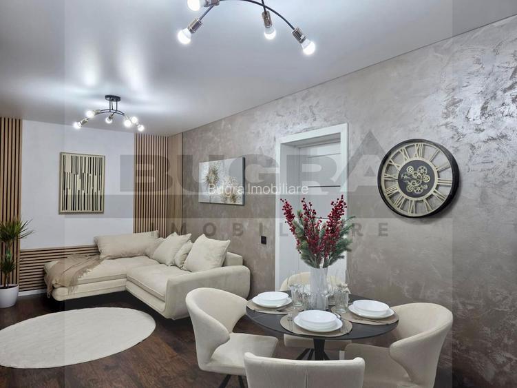 Apartament 3 camere, 59 mp, parcare, TOTUL NOU, zona Mega Image - 2