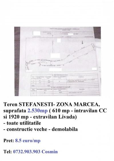 Teren STEFANESTI, diverse suprafete - 6