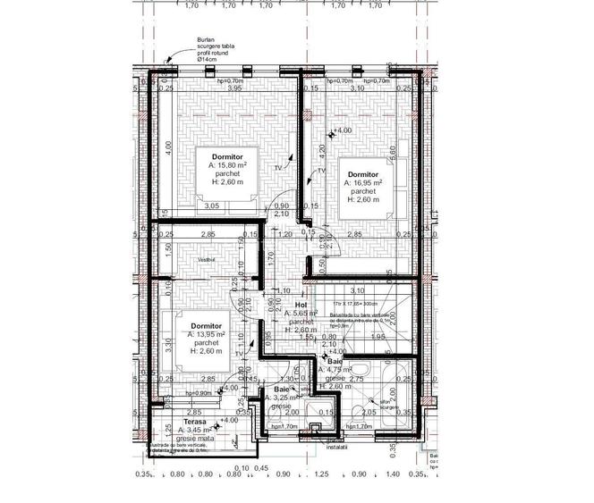 Casa tip triplex finisata mobilata, semineu 120 mp, teren 225 mp, Iris - 9