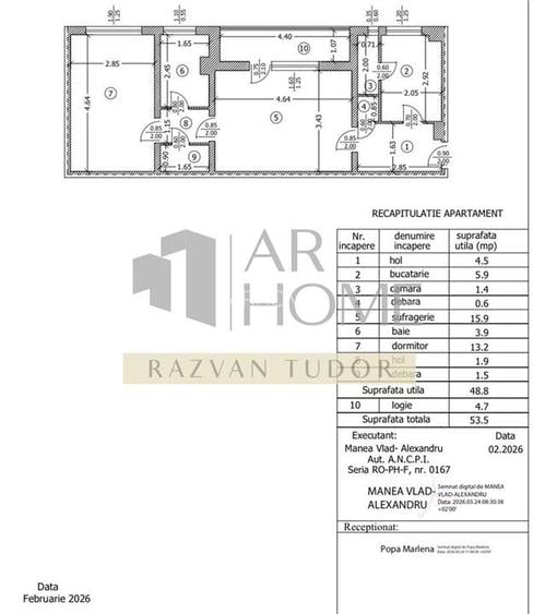 Apartament 2 camere  , central, zona Cina , Ploiesti - 8