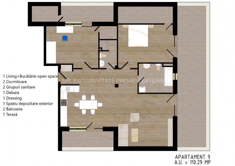 Zorilor Residence, Apartamente Noi 2-3-4 camere - Str. Zorilor - Carei - 16