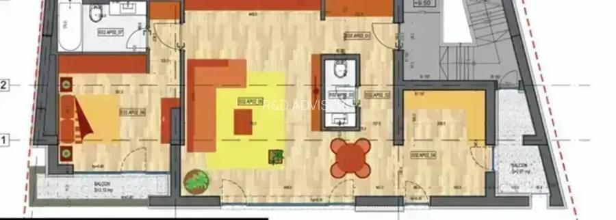 Apartament 2 camere, suc 94,23 mp, zona Dacia-Eminescu - 6