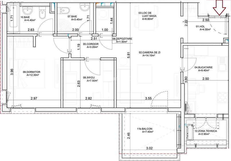 AFI CIty - Metrou 5 minute | Apartament 3 camere, in bloc nou cu parcare - 15