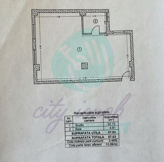 STUDIO OPEN SPACE de 58 mp la 2 pasi de Pache Protopopescu - 12