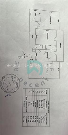 Apartament 3 camere Tractorul, 70mp., Brasov - 13