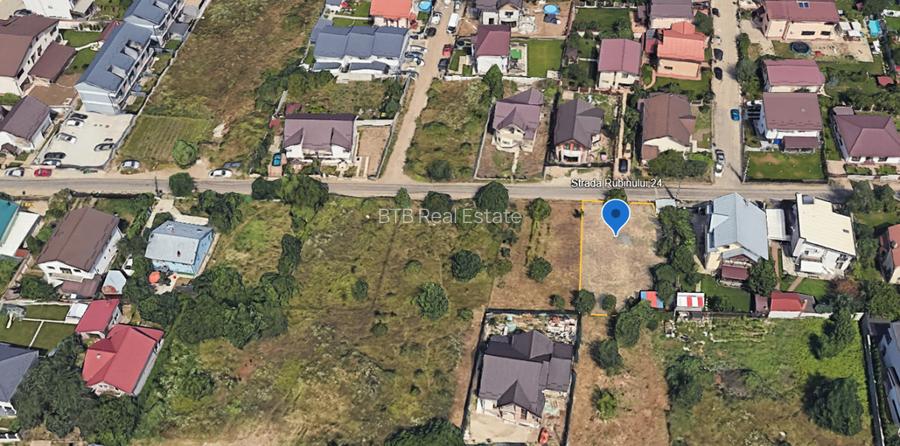 Teren 488 mp Bragadiru Str. Rubinului | Front 12 ml | POT 35% CUT 1.4 - 6