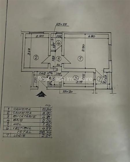 Apartament cu 2 camere etajul 1  Zona Tractorul - 9
