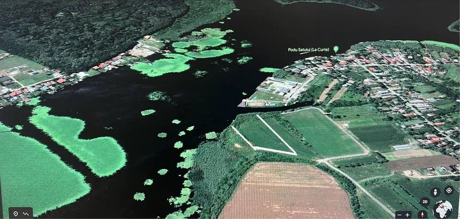 Teren Superb situat pe malul lacului Snagov Silistea langa palatul Ginga