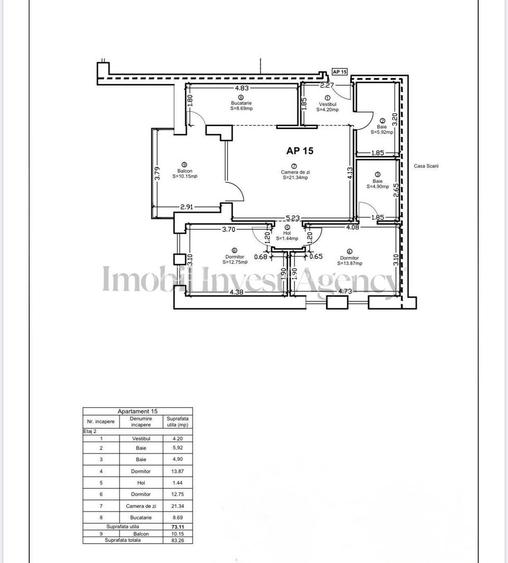 Apartament 3 camere cu parcare in Pipera-Voluntari - 1