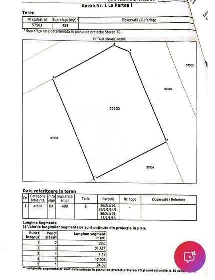 Teren intravilan | Dubla deschidere | Berceni Vidra | 0%Comision - 8