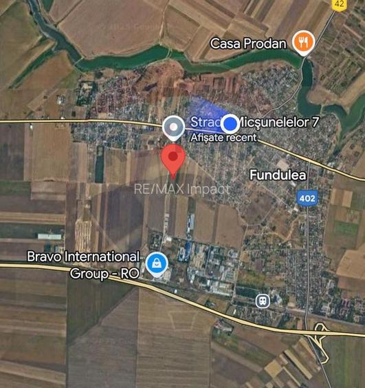 De vanzare teren, intravilan 4000 mp, deschidere 150 m,  Fundulea - 2