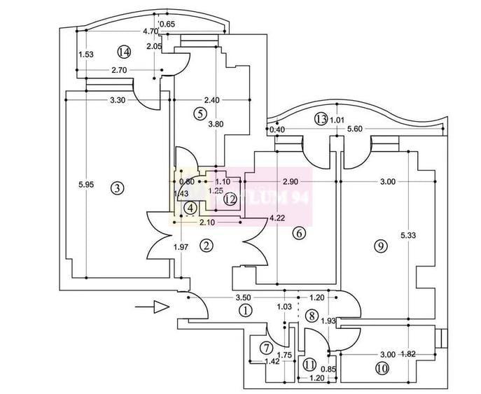 Vanzare apartament de 3 camere bd Unirii, vedere bulevard, 277.000e - 8