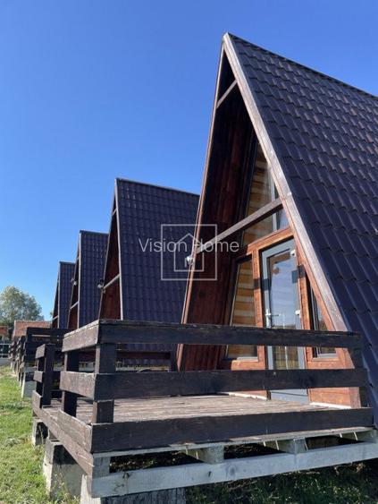 Teren 829 mp autorizatie de constructie 4 cabanute A-frame in Tocile - 2