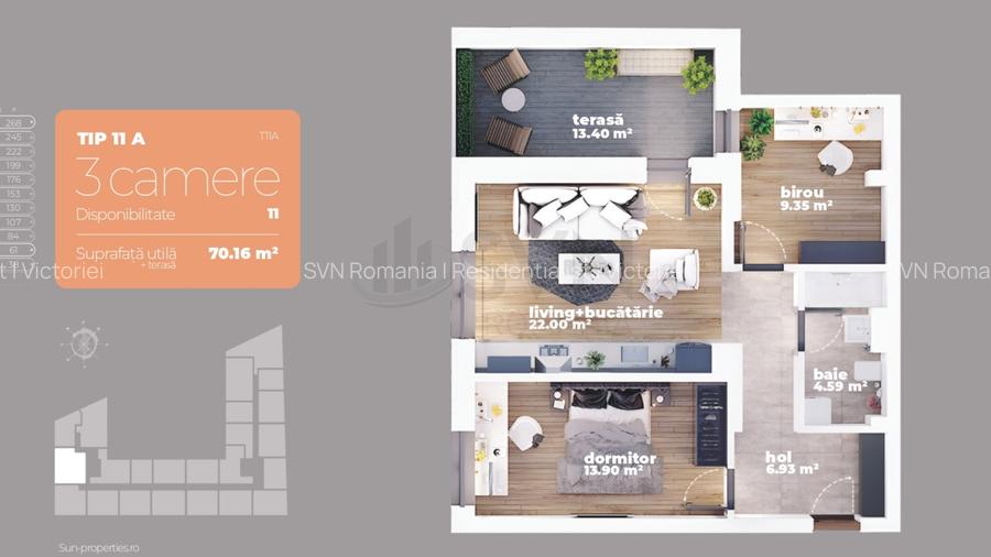 REA1018567 Apartament 3 camere I Sun Rebreanu I Titan - 2