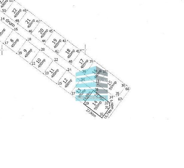 Berceni- Zanelor- teren 550 mp- Intravilan- D= 25ml- Utilitati- 45.400E - 7