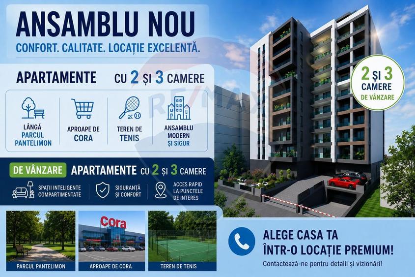 VANZARE Apartament cu 3 camere -Pantelimon