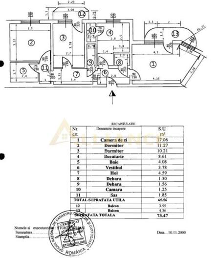 3 camere, decomandat - METROU APARATORII PATRIEI - 11