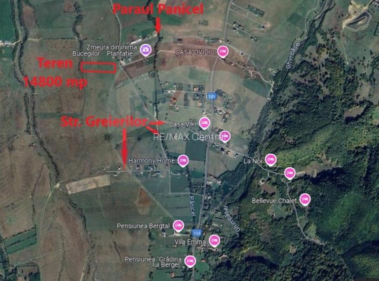 Teren Rasnov zona Glajerie-14800mp extravilan - 2