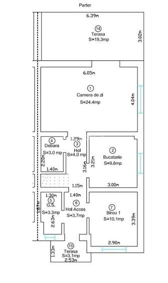 Duplex superb cu 4 dormitoare. Bucatarie inchisa. Cu CF la zi. - 2