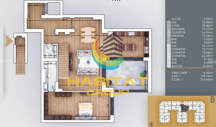 Titan 5 camere tip duplex 215 mp la 8 minute metrou N.Teclu - 2