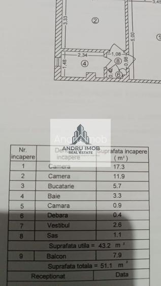 Apartament 2 camere/Brancoveanu/ Marie S.Curie - 13