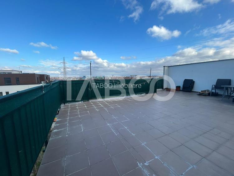 Penthouse de vanzare ulilat si mobilat cu terasa de 55 mp in Turnisor - 19