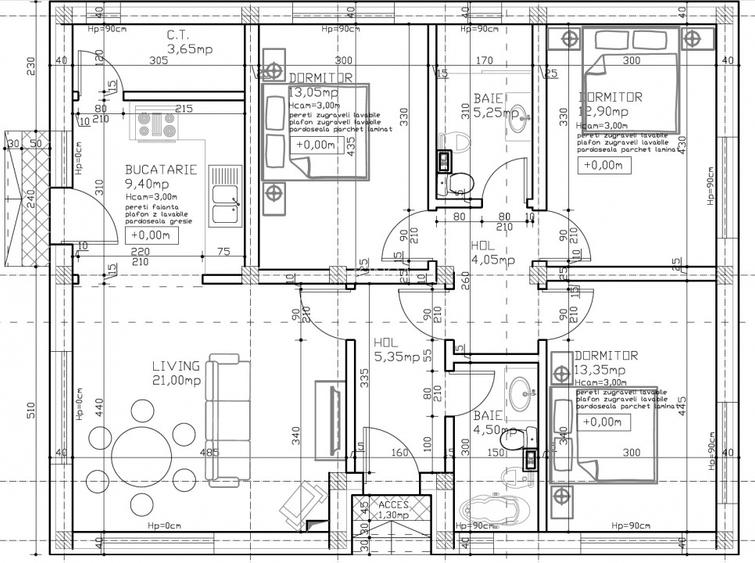 Casa 4 camere parter 91mp | 0 comision | Otopeni Odai | toate utilitatile - 6