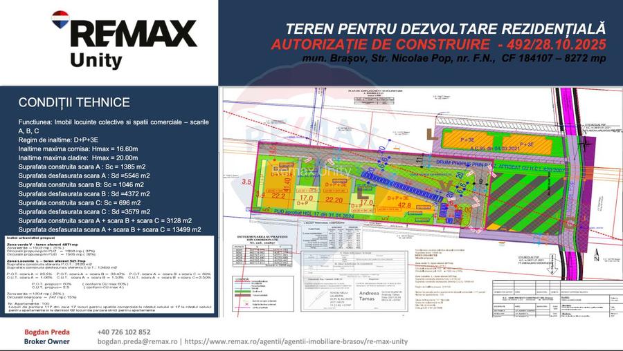 Teren dezvoltare rezidențială 8,272mp Brasov/AUTORIZATIE DE CONSTRUIRE - 10