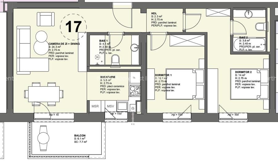 3 CAMERE - COMPLEX NOU - PIPERA - ZONĂ VERDE - 1