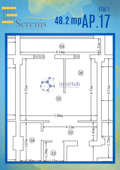 Intabulat!! Ap 1 camera+parcare+boxa, 48.1 mp,Pacurari - 3