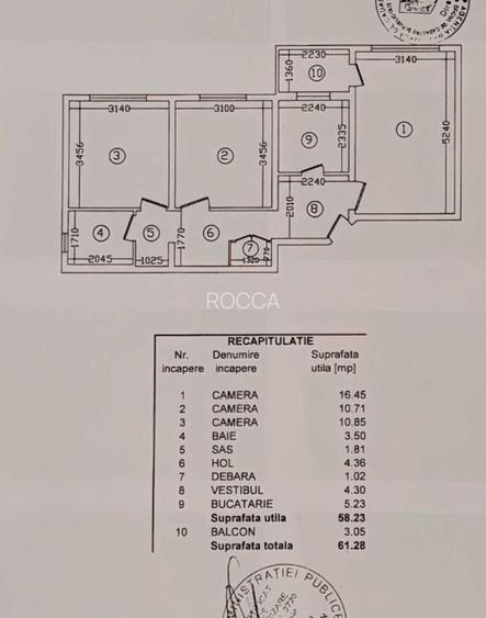 Apartament de 3 camere decomandat, 1 minut metrou Nicolae Grigorescu, etaj 1/8 - 8