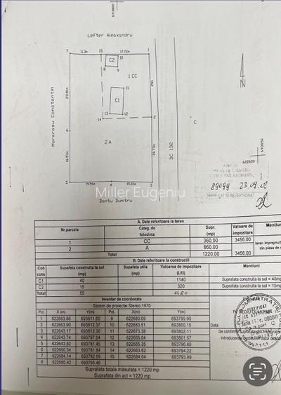Teren intravilan de vânzare Dumbrava, Ciurea, Iași 1220m2 - 6