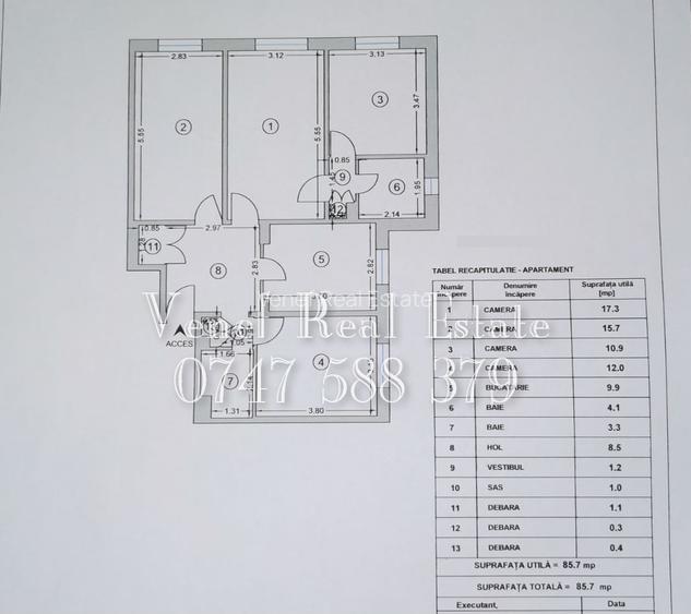 4 Camere 86 mp 1983 parter Teiul Doamnei Lacul Tei UTCB Colentina - 19