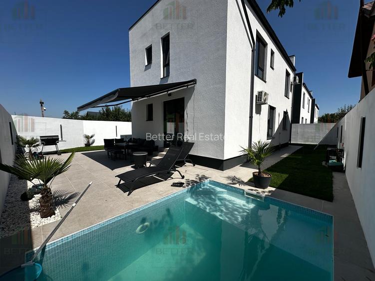 Casa de vanzare Berceni P+1E - 5 camere - 3 bai - piscina si curte amenajata