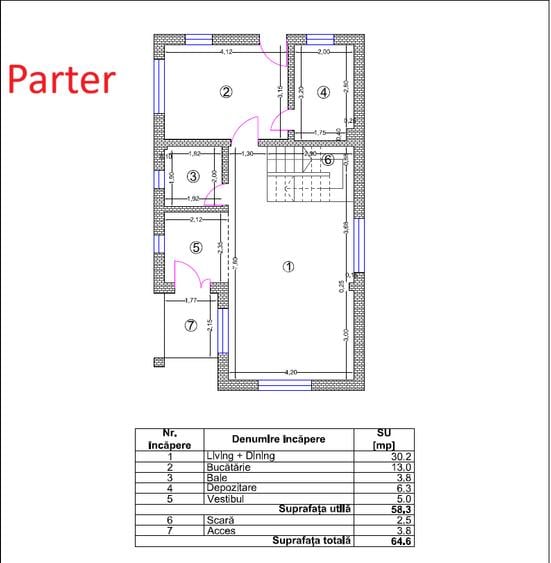 Vila individuala P+1+M constructie 2024 | Posibilitate Rate | Teren 400 mp - 1