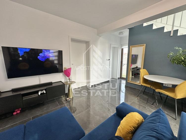 Duplex cu 3 camere si 2 bai complet mobilat si utilat in Giroc. - 3