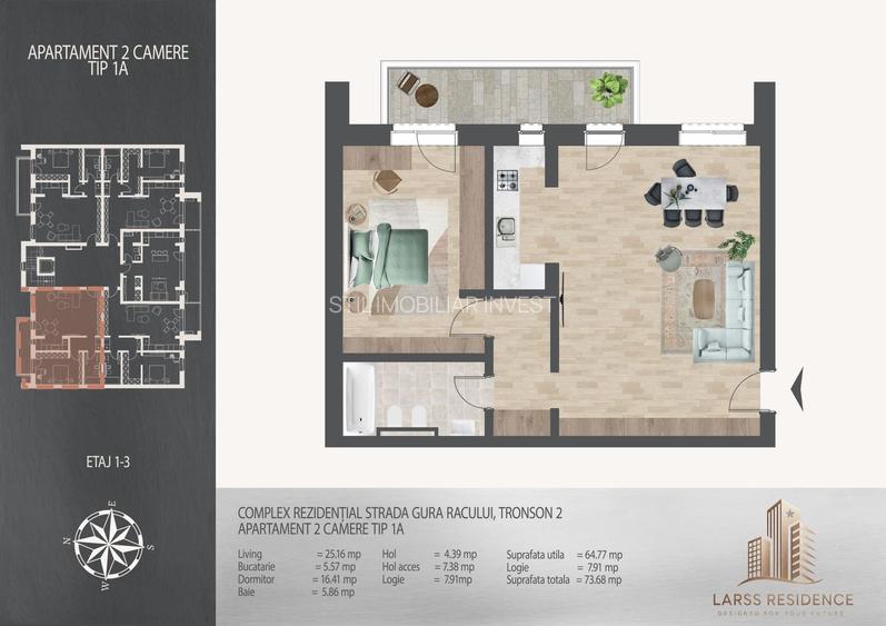 Apartament 2 camere Theodor Pallady,Metrou,Langa scoala Victor Brauner - 4