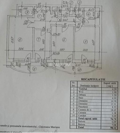 VANZARE APARTAMENT 3 CAMERE UNIRII – RADU VODA - 33