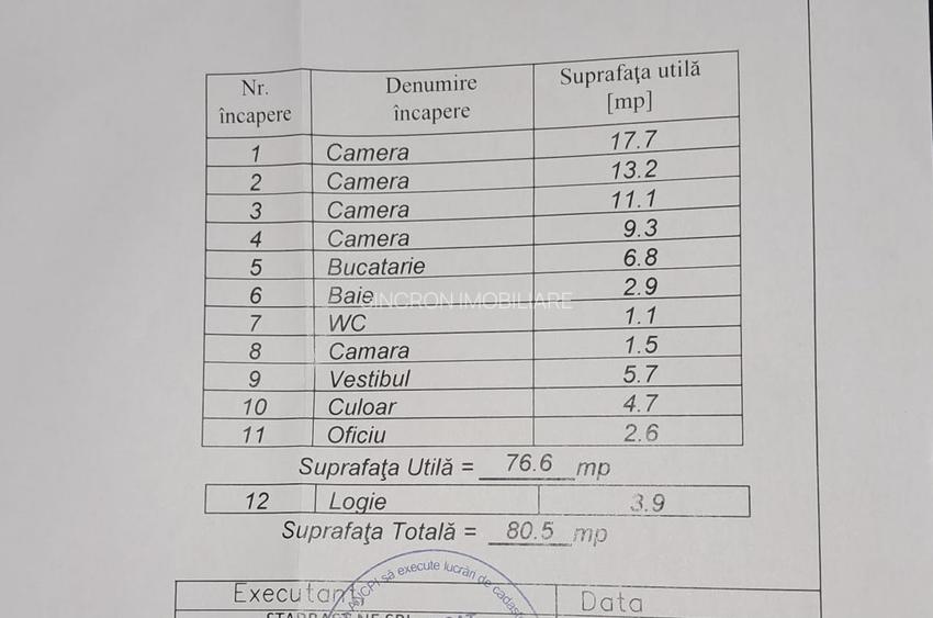 4 camere decomandat, centrală, boxă, etaj 1, 2 băi, Aleea Giurgeni - 1 Decembrie - 16