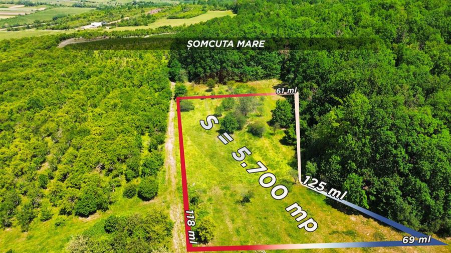 Teren 5,700mp Somcuta Mare / investitie cu potential major