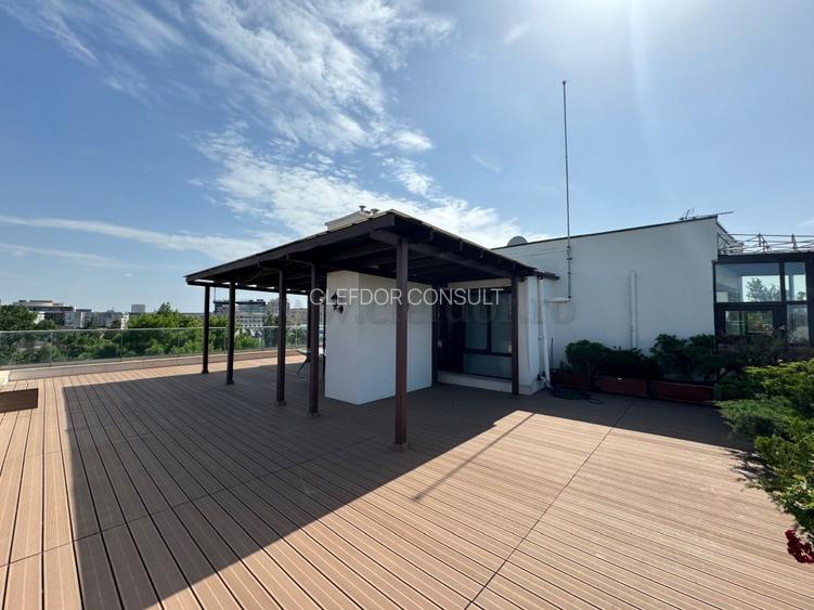 Aviatorilor - penthouse cu 5 camere de inchiriat, terasa 134mp - 22