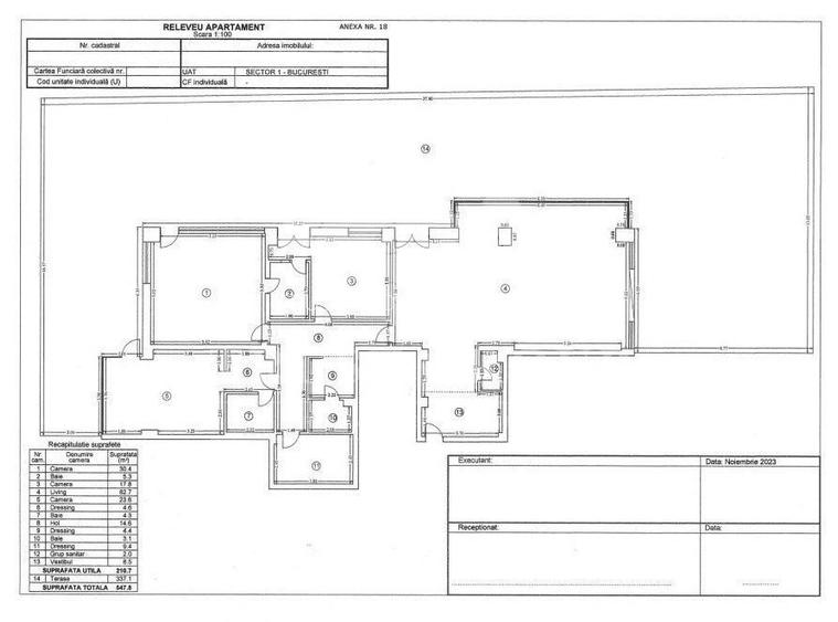 Apartament 4 camere Soseaua Nordului | Curte proprie 340mp | Loc de parcare 24mp